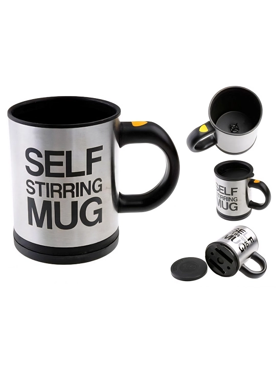 Self-Stirring Mug — O‘z-o‘zini aralashtiruvchi krujka