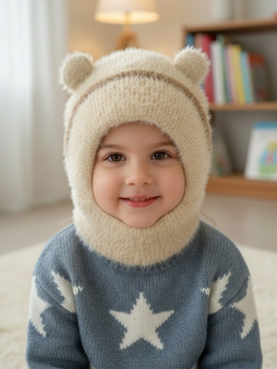 Шапка, шапка для девочек, шапка шарф, комплект шапка и шарф, 6–12 лет