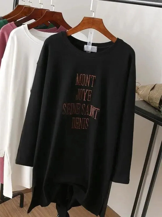 Лонгслив женский ELLY FASHION оверсайз, туника с длинным рукавом