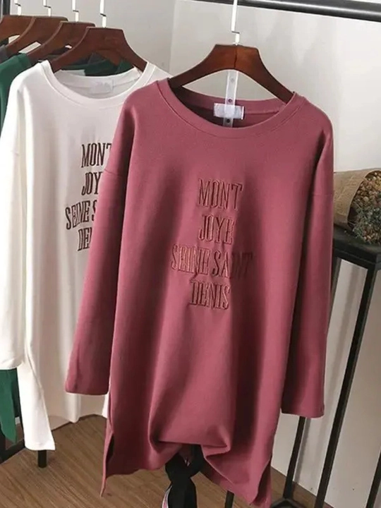 Лонгслив женский ELLY FASHION оверсайз, туника с длинным рукавом