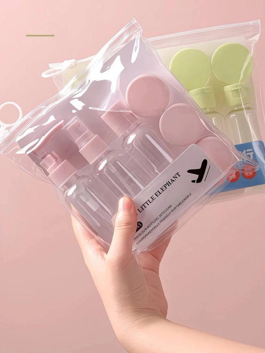 Дорожный набор флаконов для косметики, многоразовые бутылочки и баночки для путешествий
