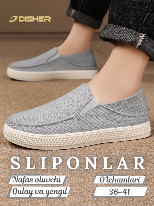 Erkaklar sliponlari, DISHER FlexLine, erkaklar oyoq kiyimlari - 