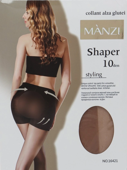 Капроновые колготки Manzi женские с утяжкой 10 ден - 