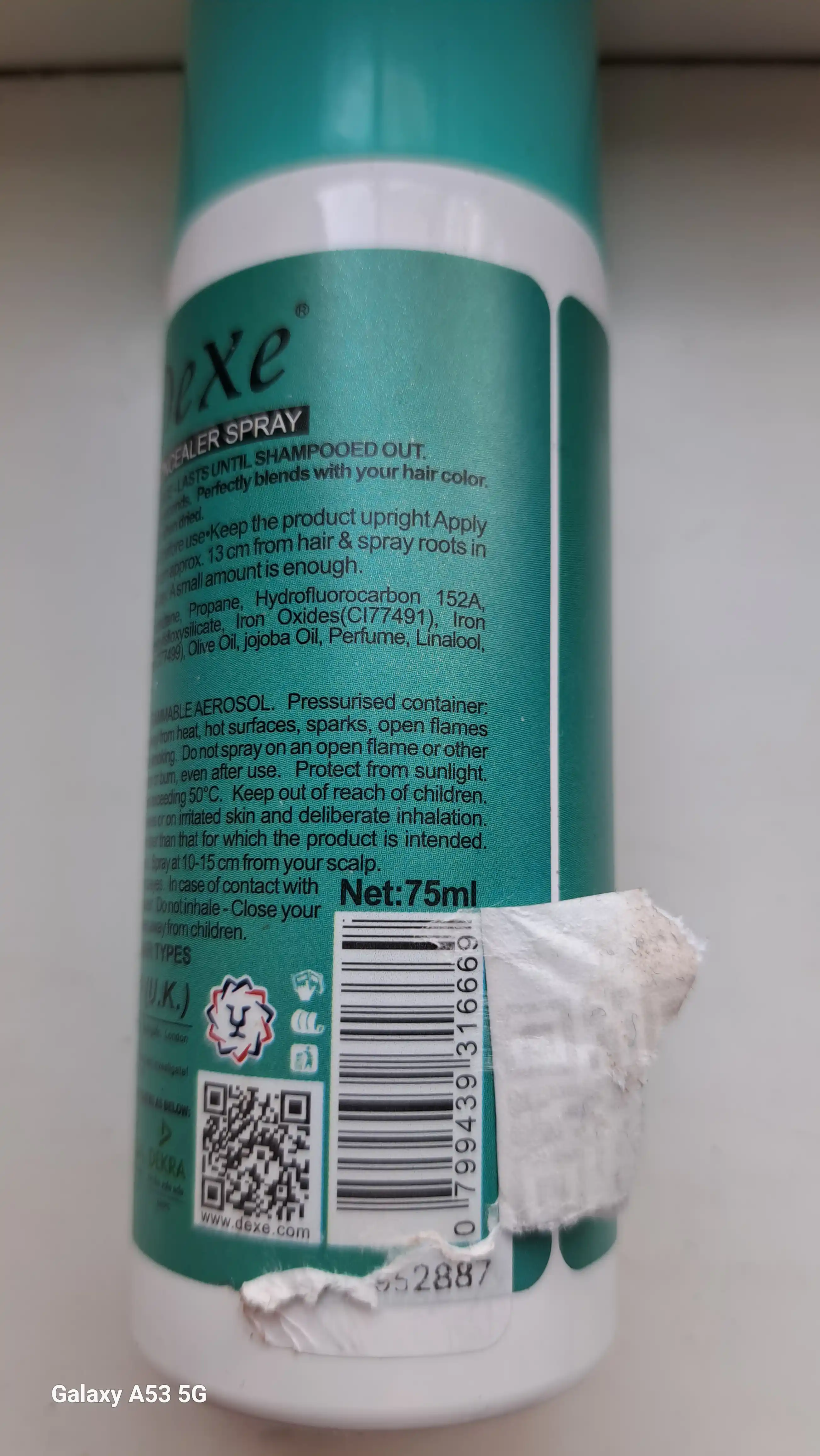 Тонирующий спрей Dexe Magic Retouch, для закрашивания отросших корней, 75 мл