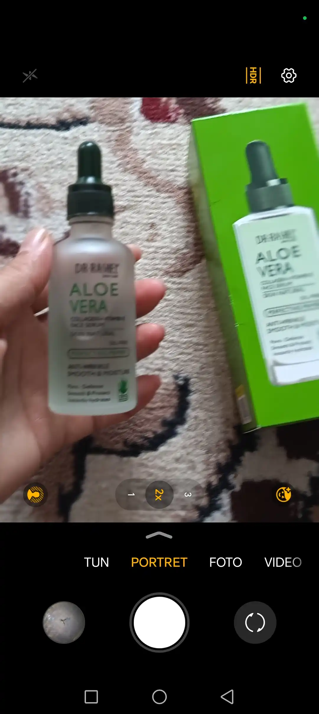 Aloe vera bilan tinchlantiruvchi va chuqur namlovchi yuz zardobi Dr. Rashel, 50 ml