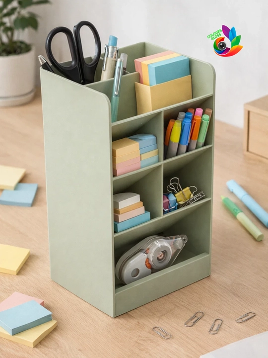 Ruchkalar, qalamlar va o'quv qurollari uchun stendli organayzer, Deli Pen Holder 8939