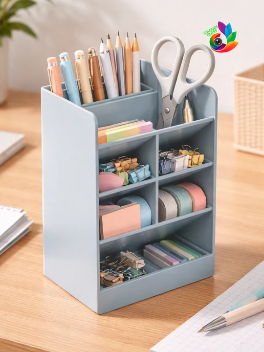 Ruchkalar, qalamlar va o'quv qurollari uchun stendli organayzer, Deli Pen Holder 8939 - 
