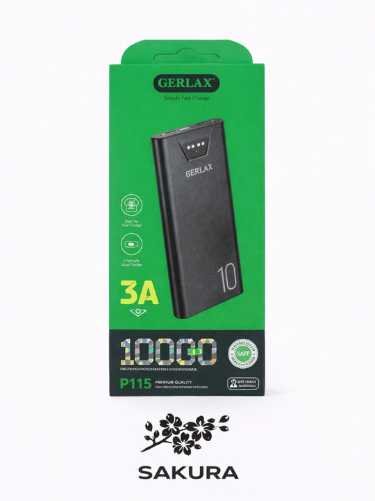 Power Bank GERLAX 10000 mAh 3A (P115)