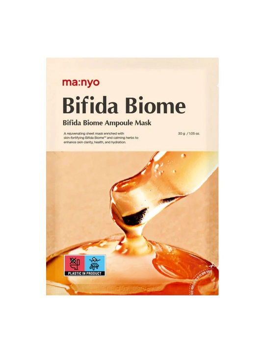 Probiotiklar bilan tiklovchi niqob Manyo Bifida Biome Ampoule Mask
