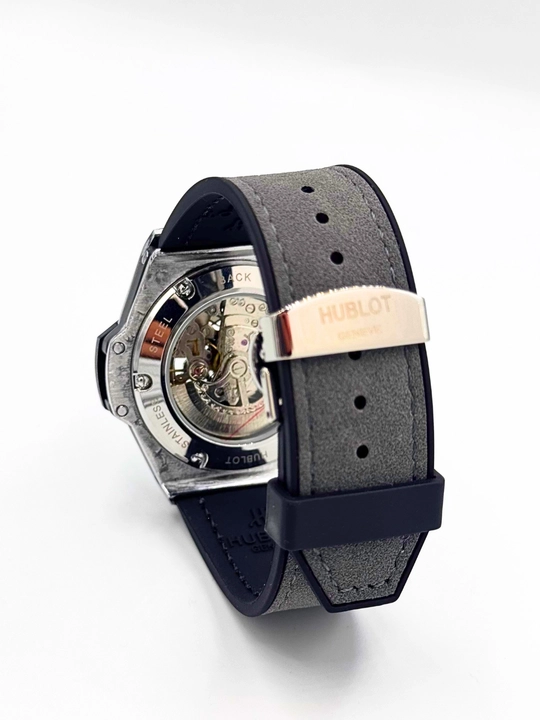 Erkaklar uchun avtomatik mexanik soat, Hublot Big Bang dizayni, ko‘k rang