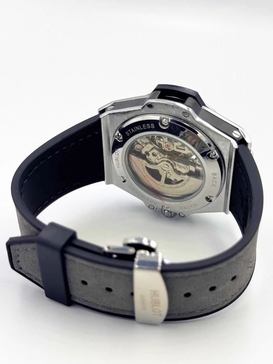 Erkaklar uchun avtomatik mexanik soat, Hublot Big Bang dizayni, ko‘k rang