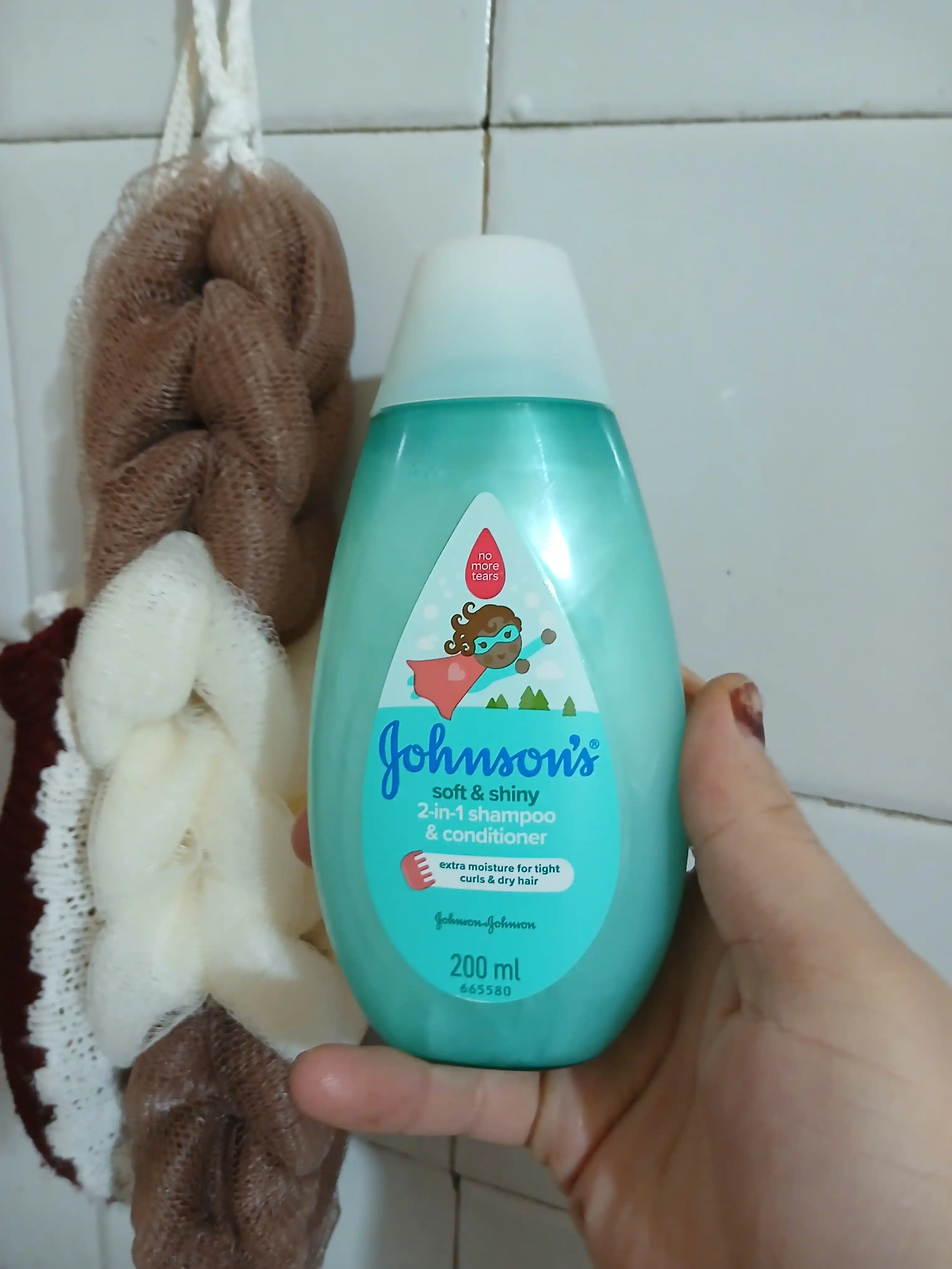 JOHNSONS Шампунь-кондиционер для волос, 2 в 1, Без слёз, 200 мл
