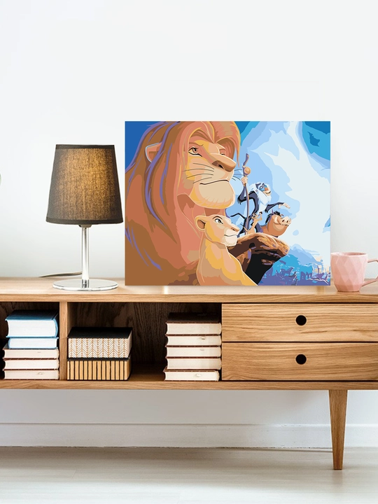Raqamlar bo'yicha rasm chizish ARTERY "Multfilmlar", 40×50 sm, xolstga bo'yaladigan rasm