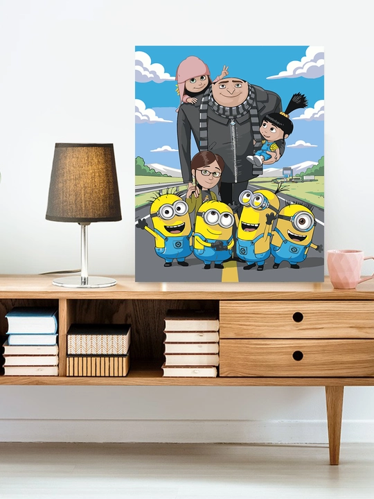 Raqamlar bo'yicha rasm chizish ARTERY "Multfilmlar", 40×50 sm, xolstga bo'yaladigan rasm