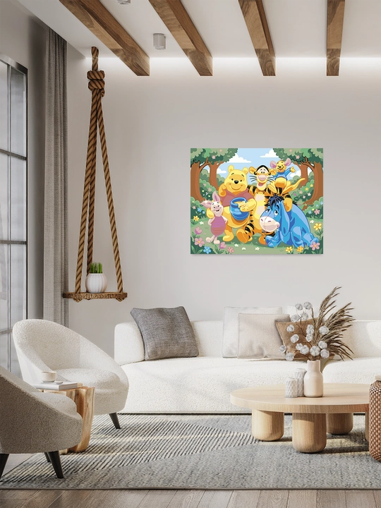 Raqamlar bo'yicha rasm chizish ARTERY "Multfilmlar", 40×50 sm, xolstga bo'yaladigan rasm