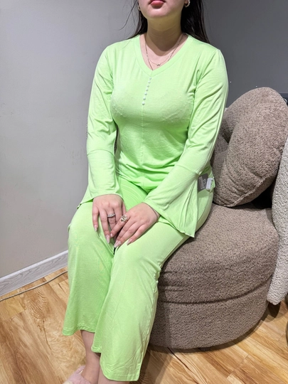 Ayollar uchun pijama, yumshoq, qulay, havo o‘tkazuvchi, o‘lcham standart