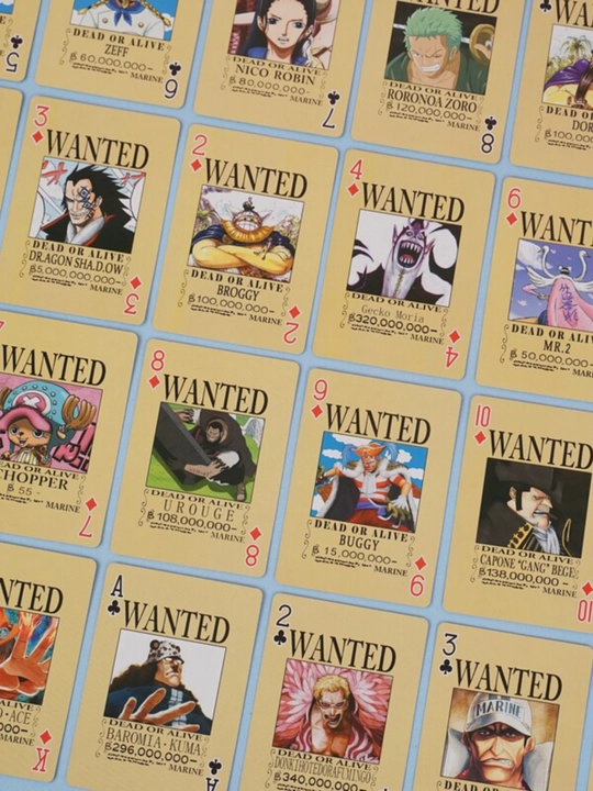 Игральные карты аниме Ван пис (One piece), коллекционные карты для покера, настольные игры