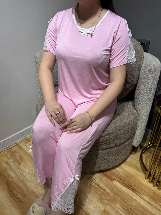 Ayollar uchun pijama, yumshoq, qulay, havo o‘tkazuvchi, o‘lcham standart