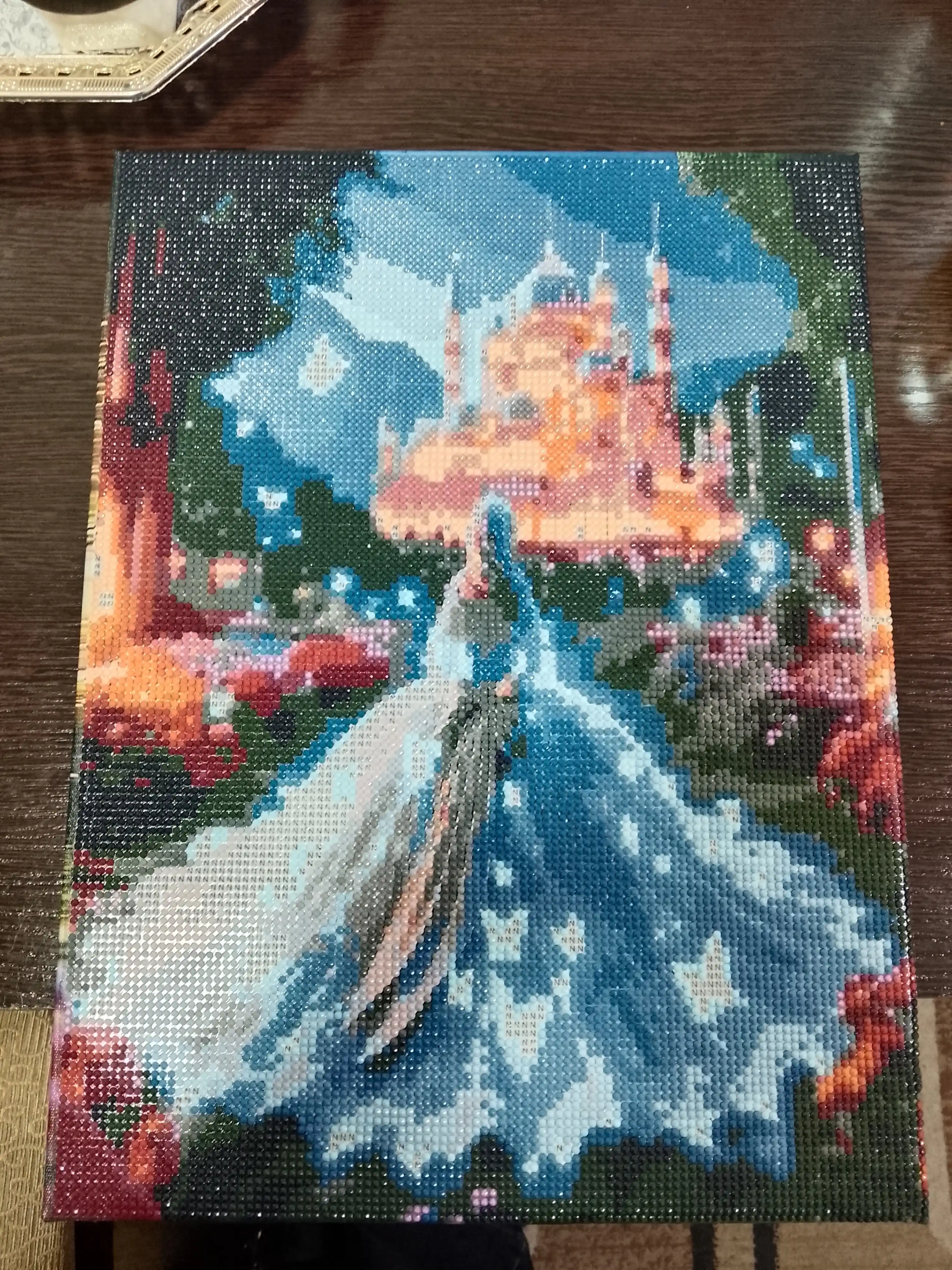 Olmosli mozaika, almazniy mazayka, fosforli tunda yonadi 30 x 40 sm PEYZAJ