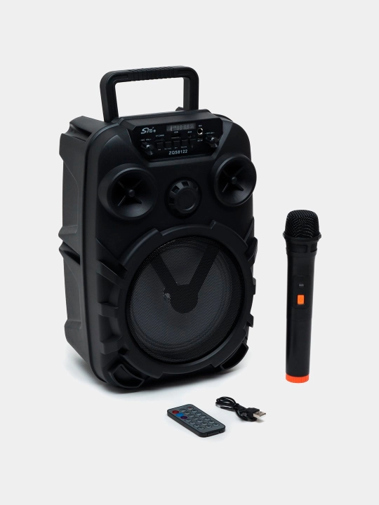 ZQS-8122: Портативная Bluetooth колонка с караоке-микрофоном - 
