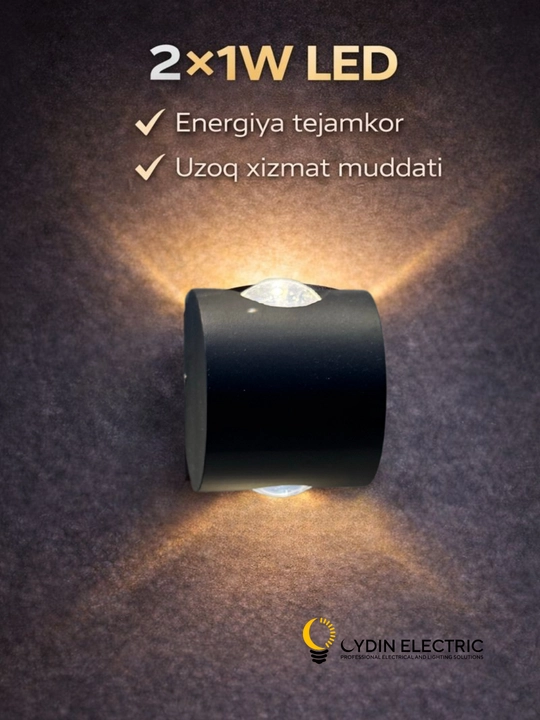 LED, devor, chiroq, dekor,, Milan 053, 3000K, IP65, Ichki va tashqi devor uchun