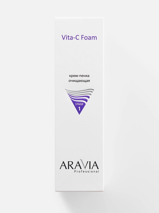 Крем-пенка для лица ARAVIA PROF VITA-C очищающая, 160 мл - 