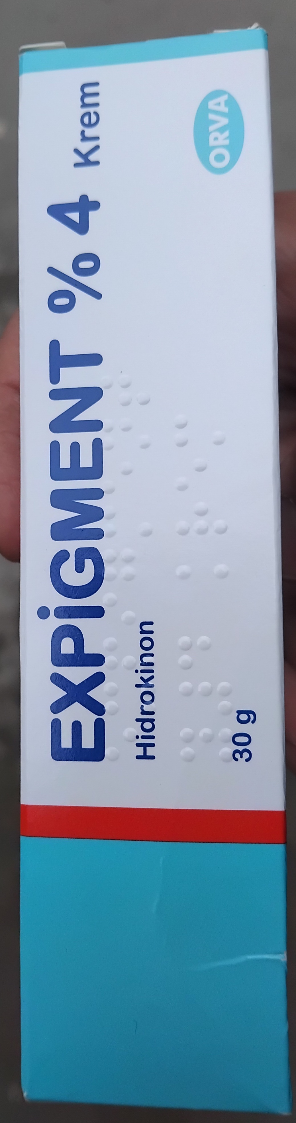 Крем отбеливающий, мазь для лица от пигментации "мелазмы" и веснушек Expigment 4%, 30 г