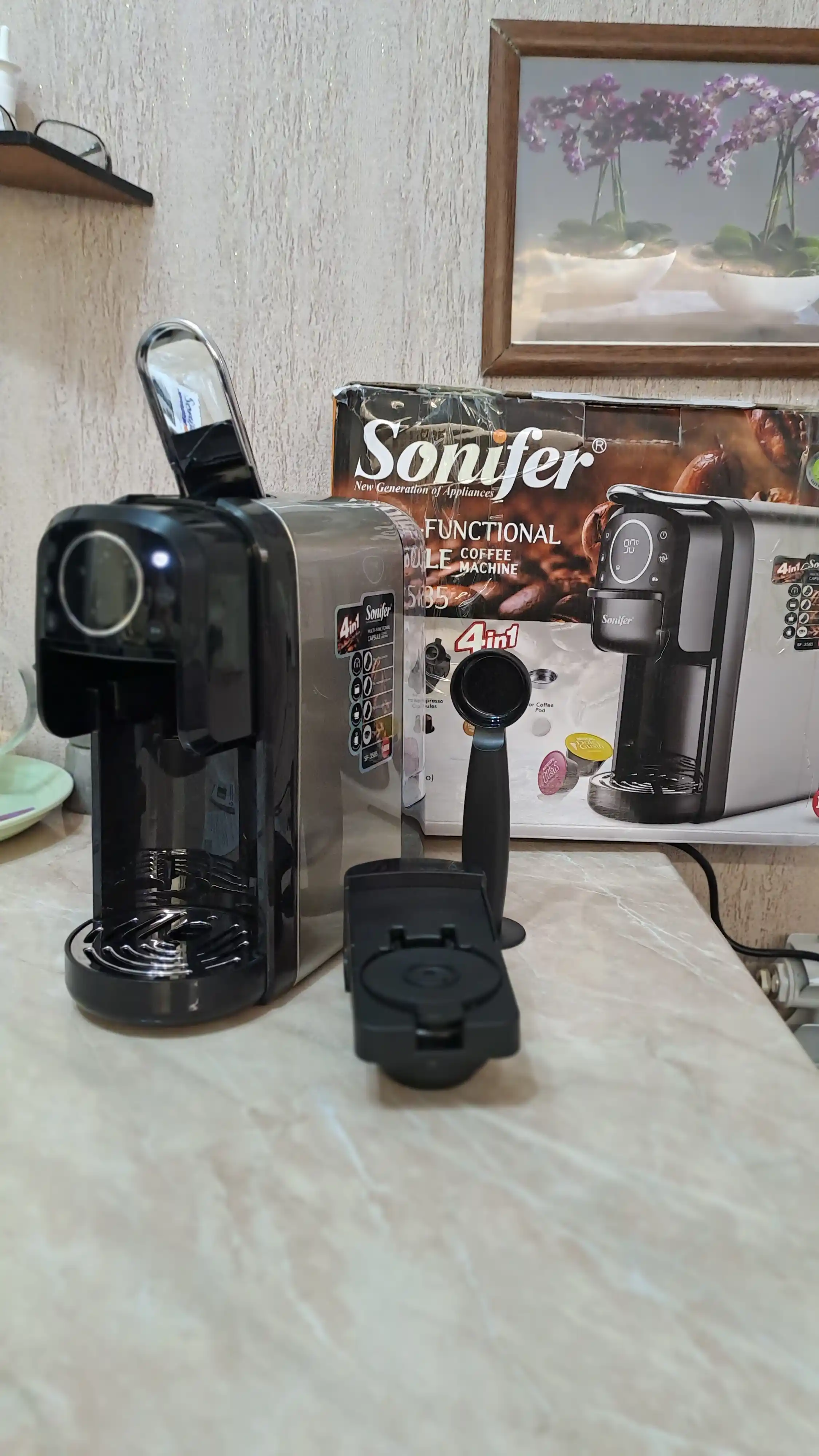 Многофункциональная капсульная кофемашина Sonifer 4 в 1, 20 бар, 1400 Вт