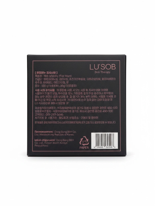 LU’SOB FOR MAN parfyumli sovun, soqol olish va tana uchun, Koreya, 100 g