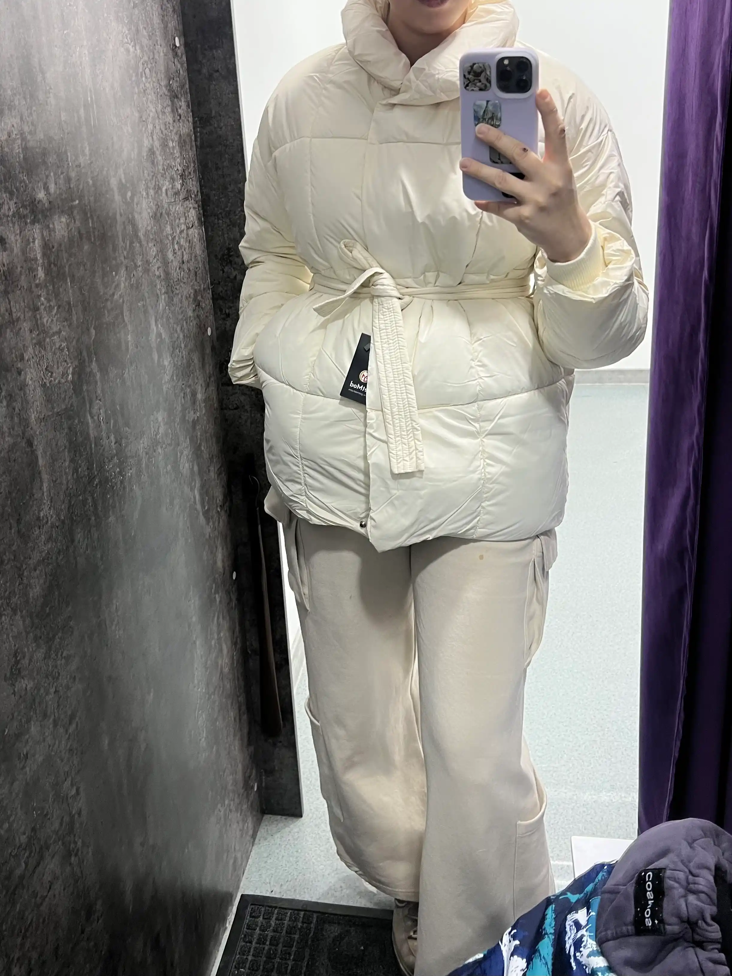 Kurtkalar ayollar uchun, qishki kurtkasi  belbogʻli Elly Fashion, issiq qishki kurtka