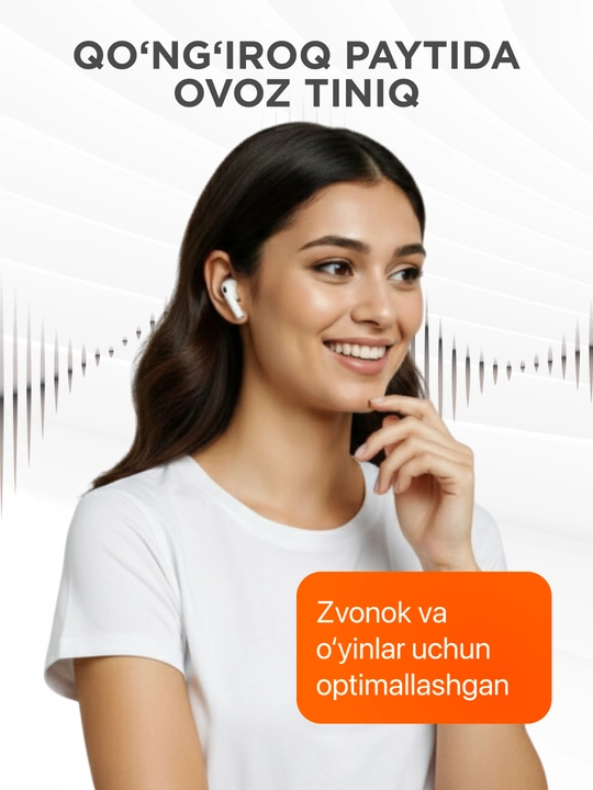 Simsiz quloqchinlar Pro 2 Premium, iPhone va Android uchun sensorli naushnik. ShopLand