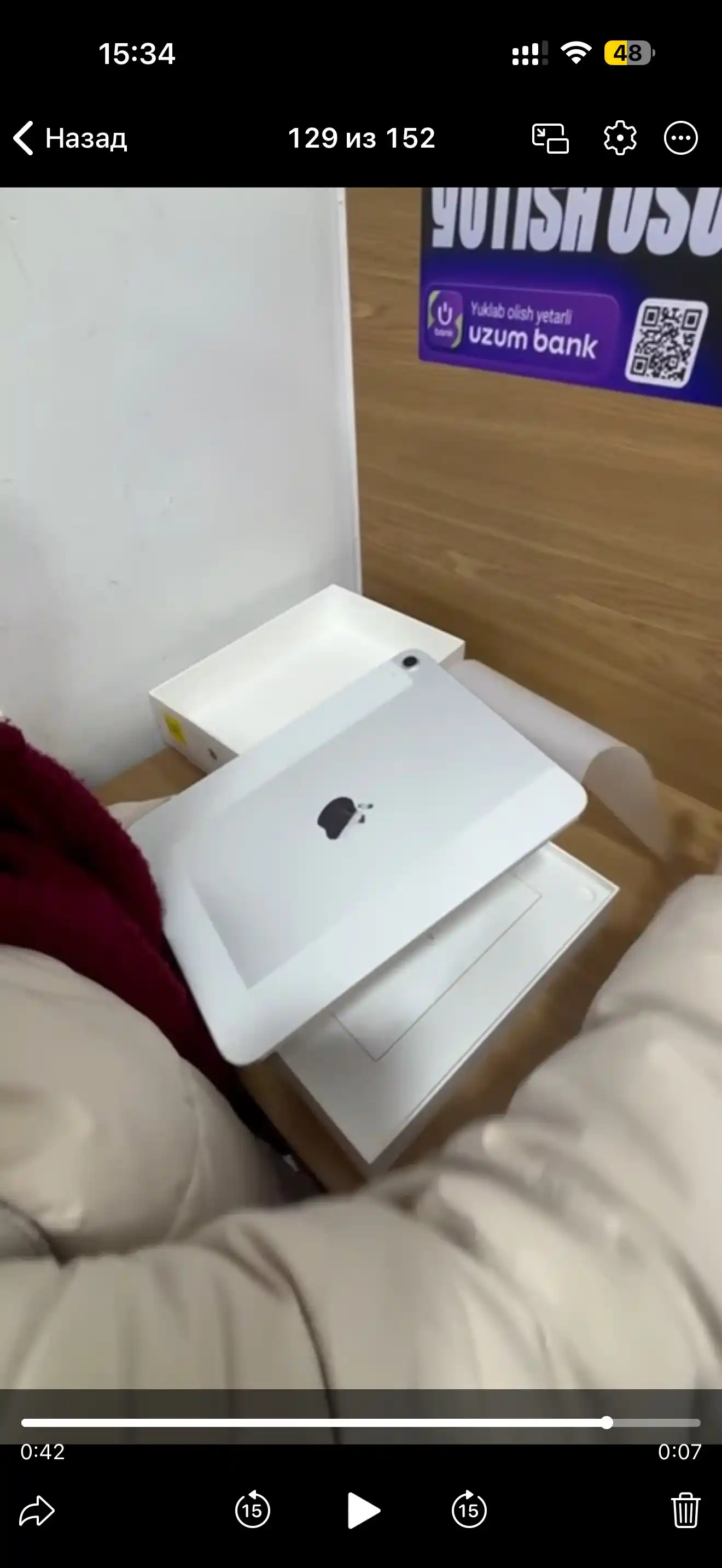Planshet Apple iPad 11 A16 2025, 128GB, 256GB, Wi-Fi 6, 1 yil kafolat