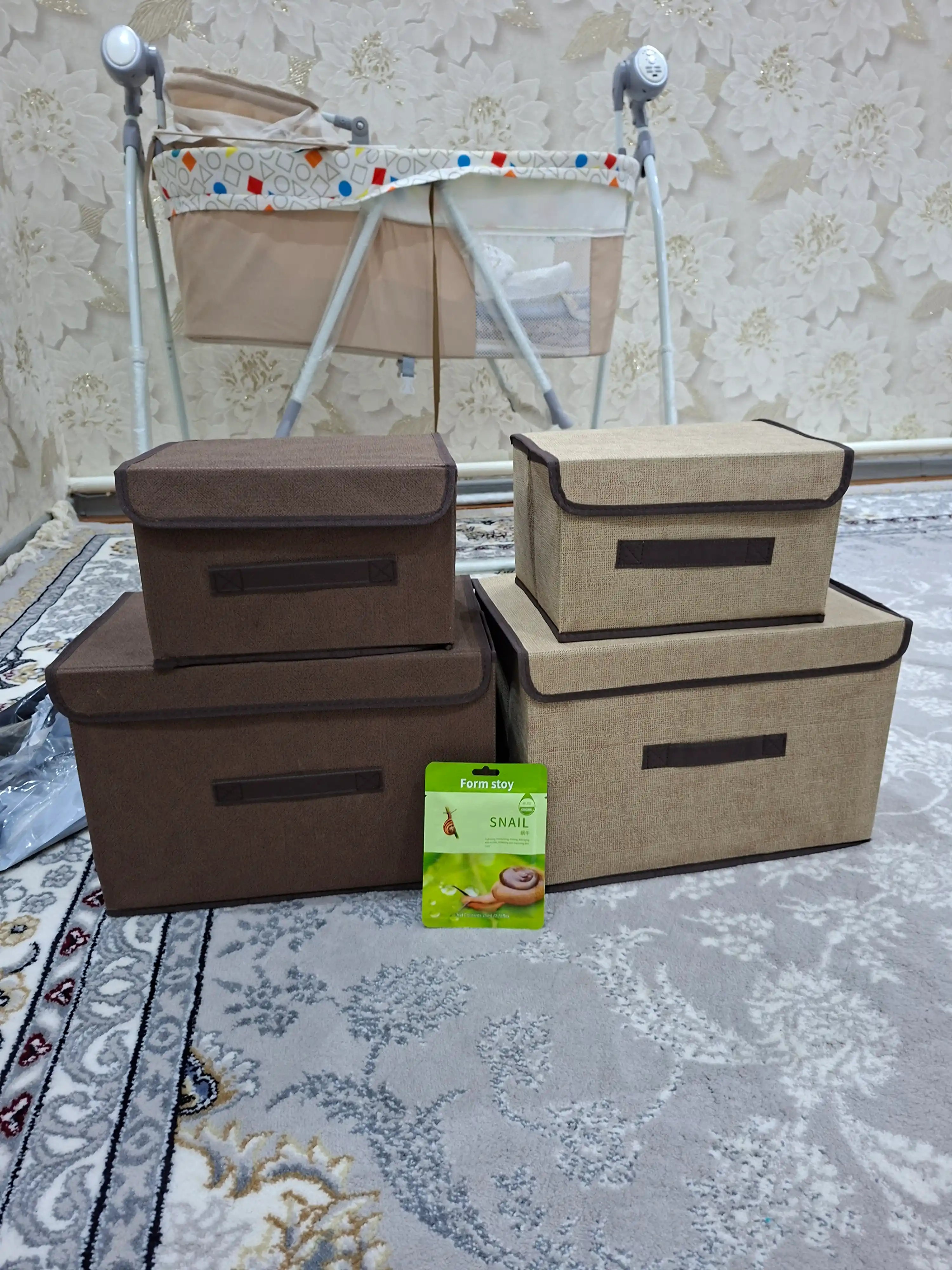 Органайзер для одежды, для хранения нижнего белья, с крышкой, складной, тканевый