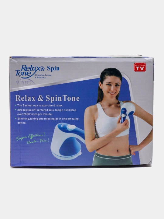 Антицеллюлитный электрический массажер, Relaxs Spin Tone, 4 вложения - 