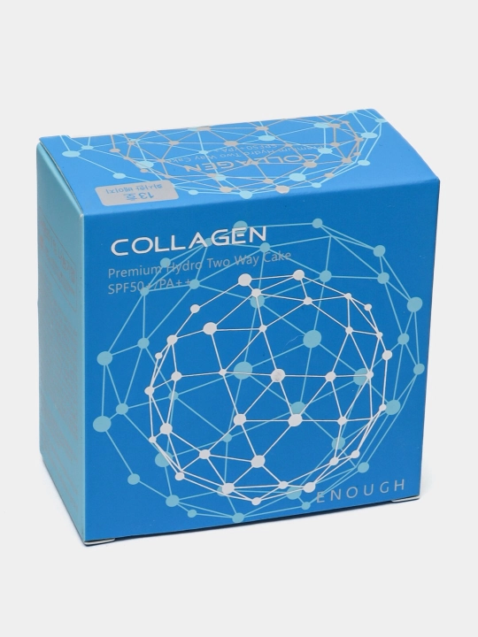 Коллагеновая пудра для лица Enough Collagen Hydro Moisture Two Way Cake Tone 13