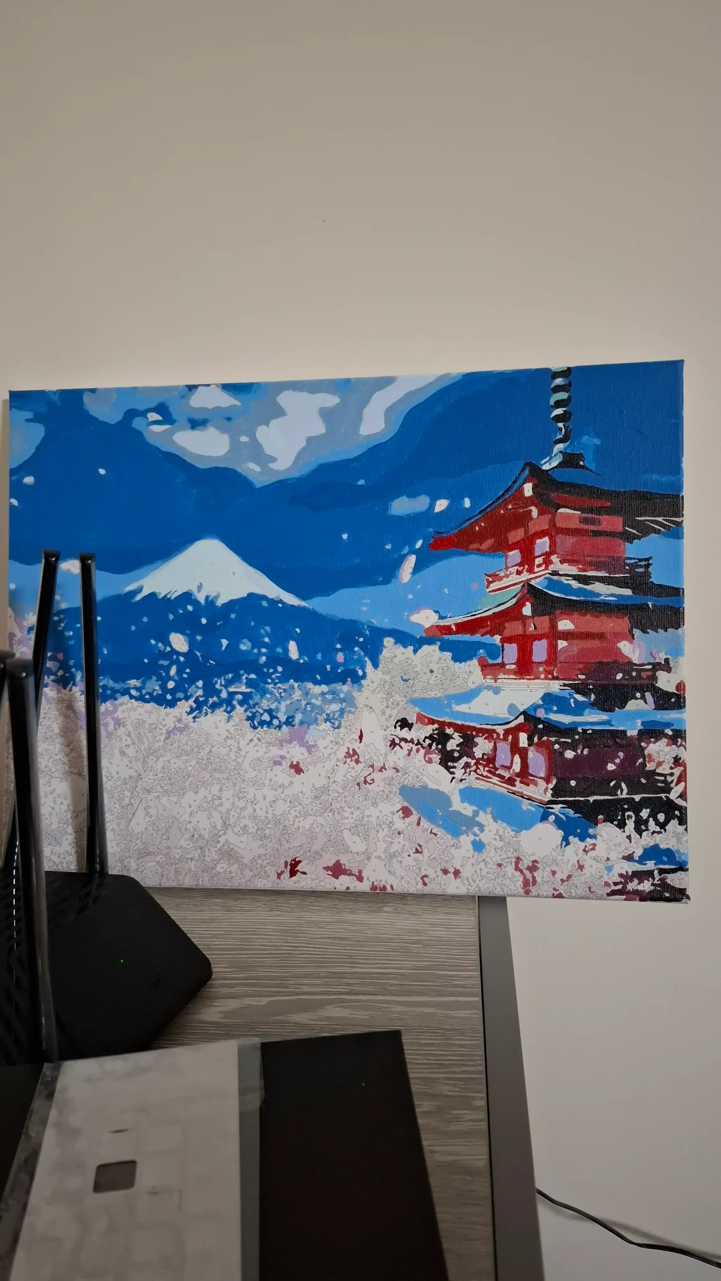 Raqamlar bo'yicha rasm Skystore Tabiat, asosli ramkaga tortilgan, 30x40 sm