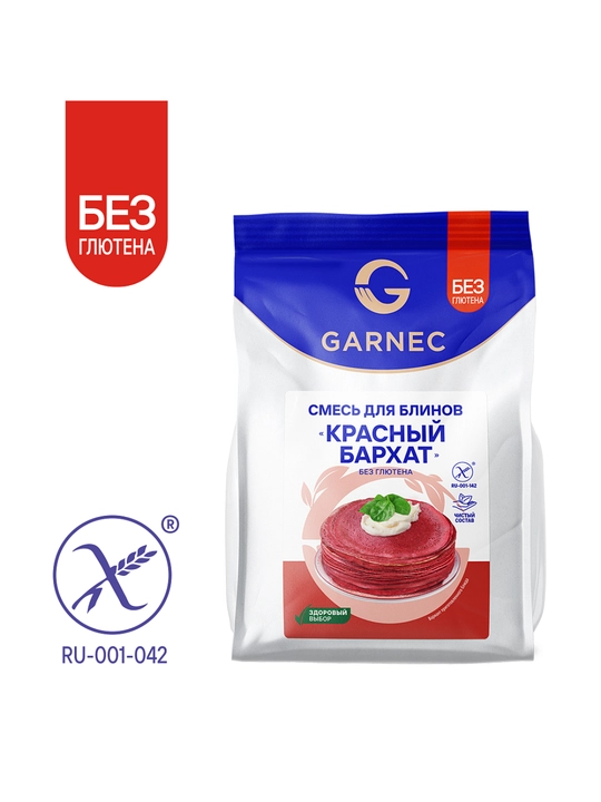Garnec Red Velvet Pancake aralashmasi, glyutensiz, 300 g