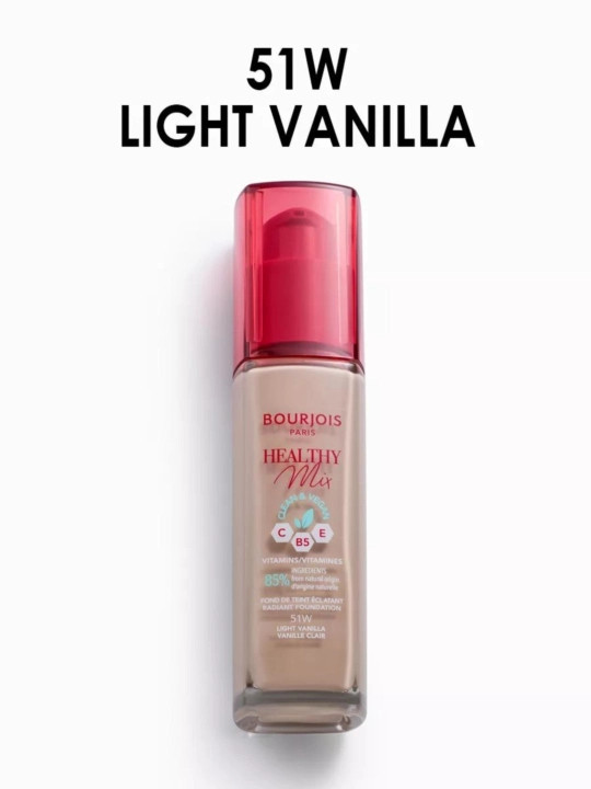 Tonal kremi yuz uchun Bourjois Healthy Mix Clean & Vegan - 