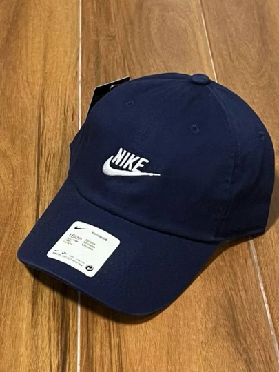 Кепка Nike унисекс с логотипом, спортивная бейсболка для повседневной носки и спорта — UZHYPE-NIKE-ТЕМНСИН-58