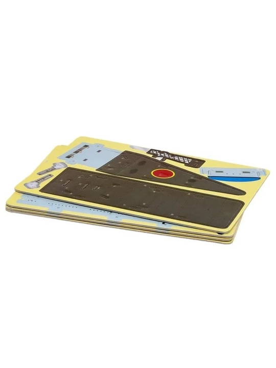 O'yinchoqlar 3D Puzzle uycha–bolalar uchun, konstruktordan yig‘iladigan karton maket