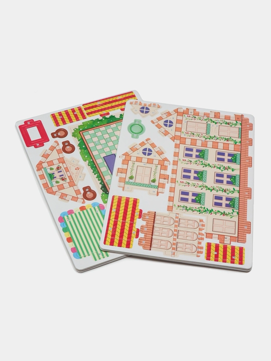 O'yinchoqlar 3D Puzzle uycha–bolalar uchun, konstruktordan yig‘iladigan karton maket