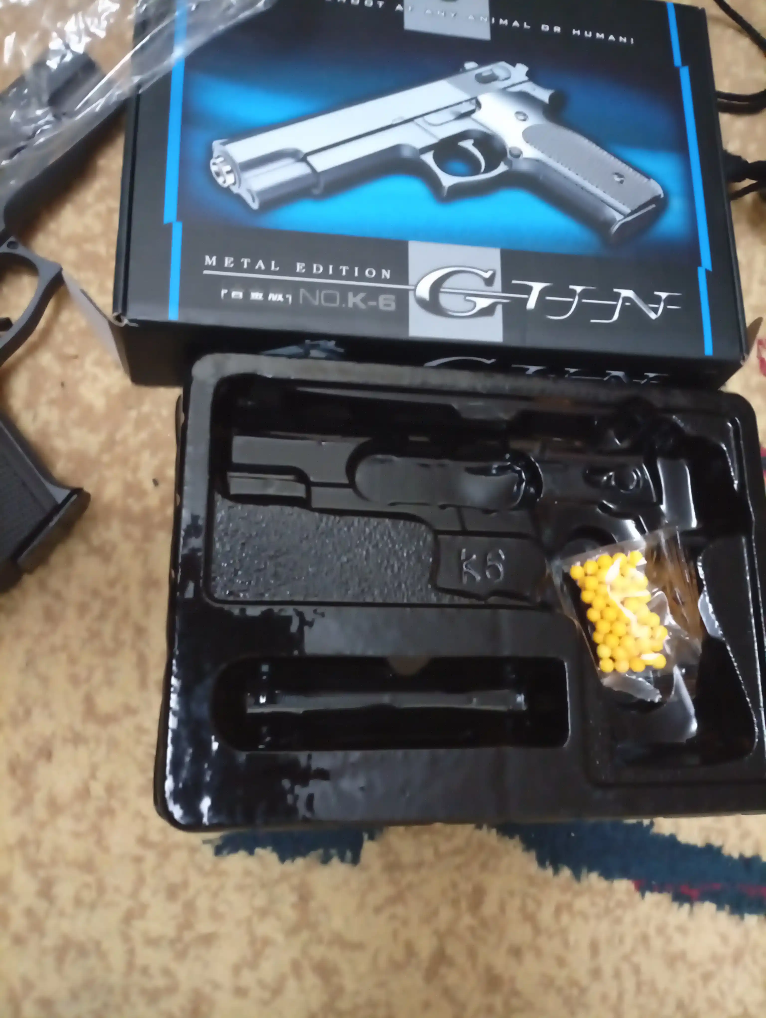 Temir pistolet, o'yinchoq pnevmatik qurol, metal pistolet, Glock bolalar uchun oyinchoqlar