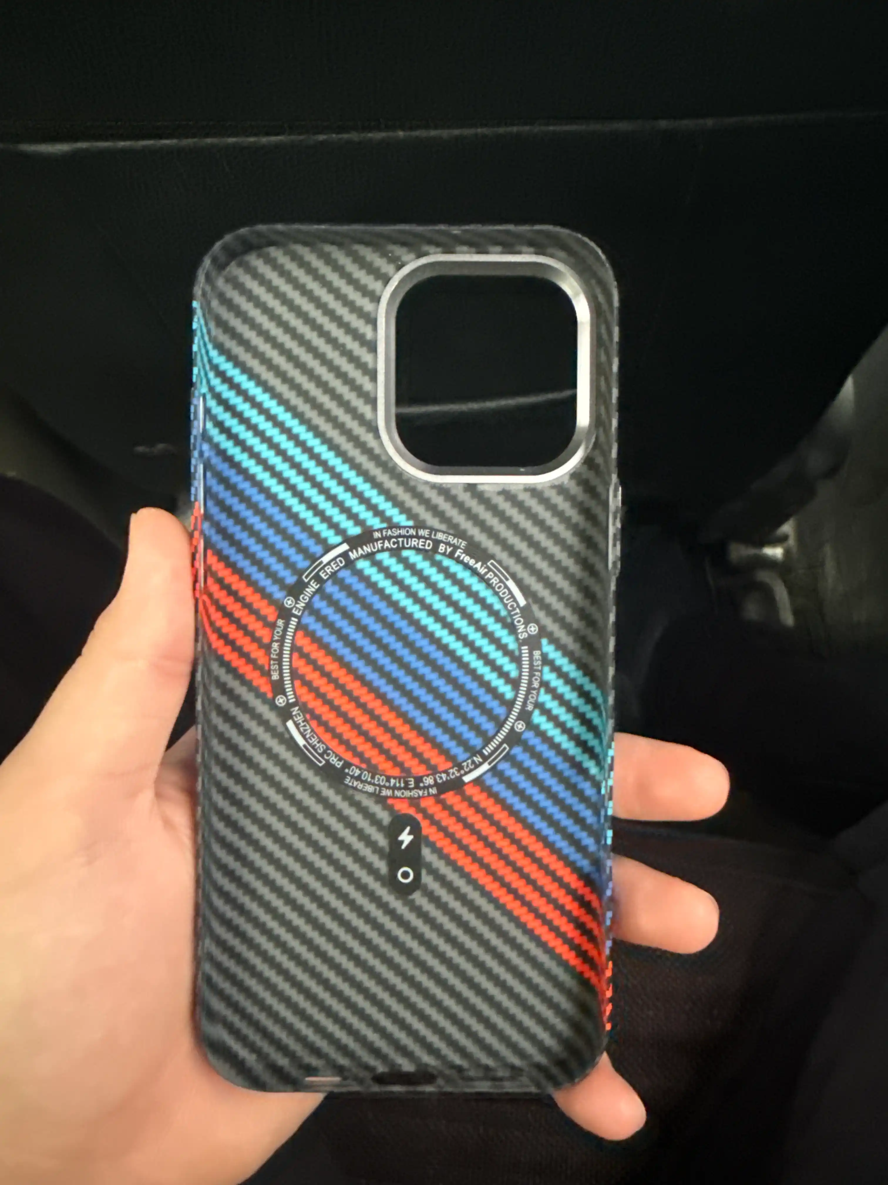 Чехол Magsafe Carbon для iPhone 13, 14 pro, 14 pro max, 15 pro, 15 pro max