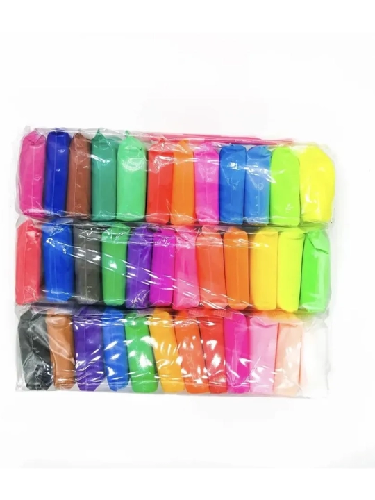 Bolalar uchun havoli plastilin, yasash uchun, rivojlantiruvchi o‘yinchoq, 36 xil rangli