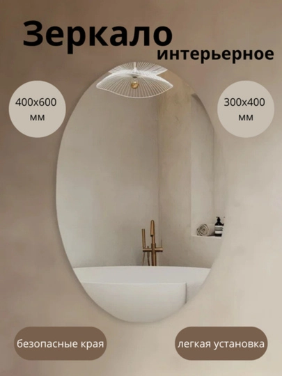 Настенное пластиковое зеркало