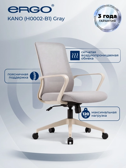 Офисное кресло KANO (H0002-B1) Gray — ERGOMEB-KANO01