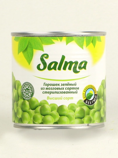 Горошек зеленый консервированный SALMA — PROGRES-DJFKDV