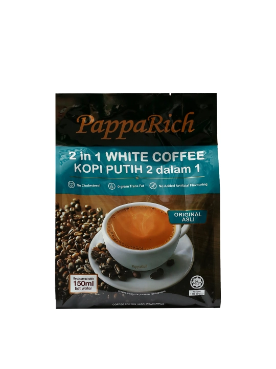 Qahva Papparich, 2 tasi 1 da, shakarsiz , 25 gr, 12 paket - 
