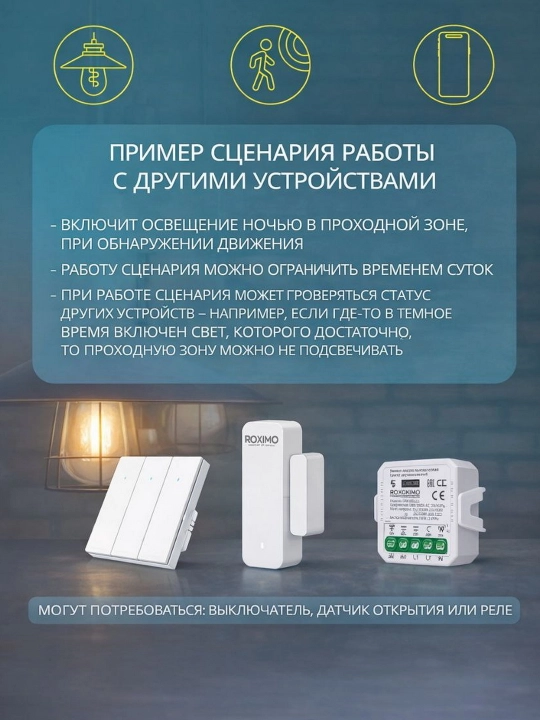 ROXIMO SWP08 Smart WiFi Harakat Sensori