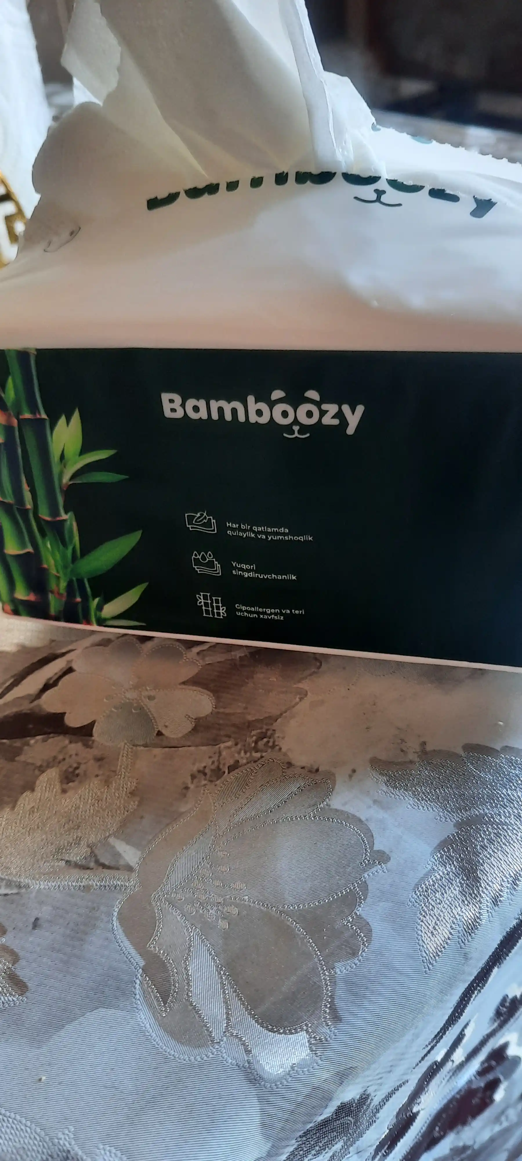 Гипоаллергенная салфетка Bamboozy, 6 слоя, 1 шт